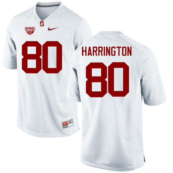 Men Stanford Cardinal #80 Scooter Harrington College Football Jerseys Sale-White